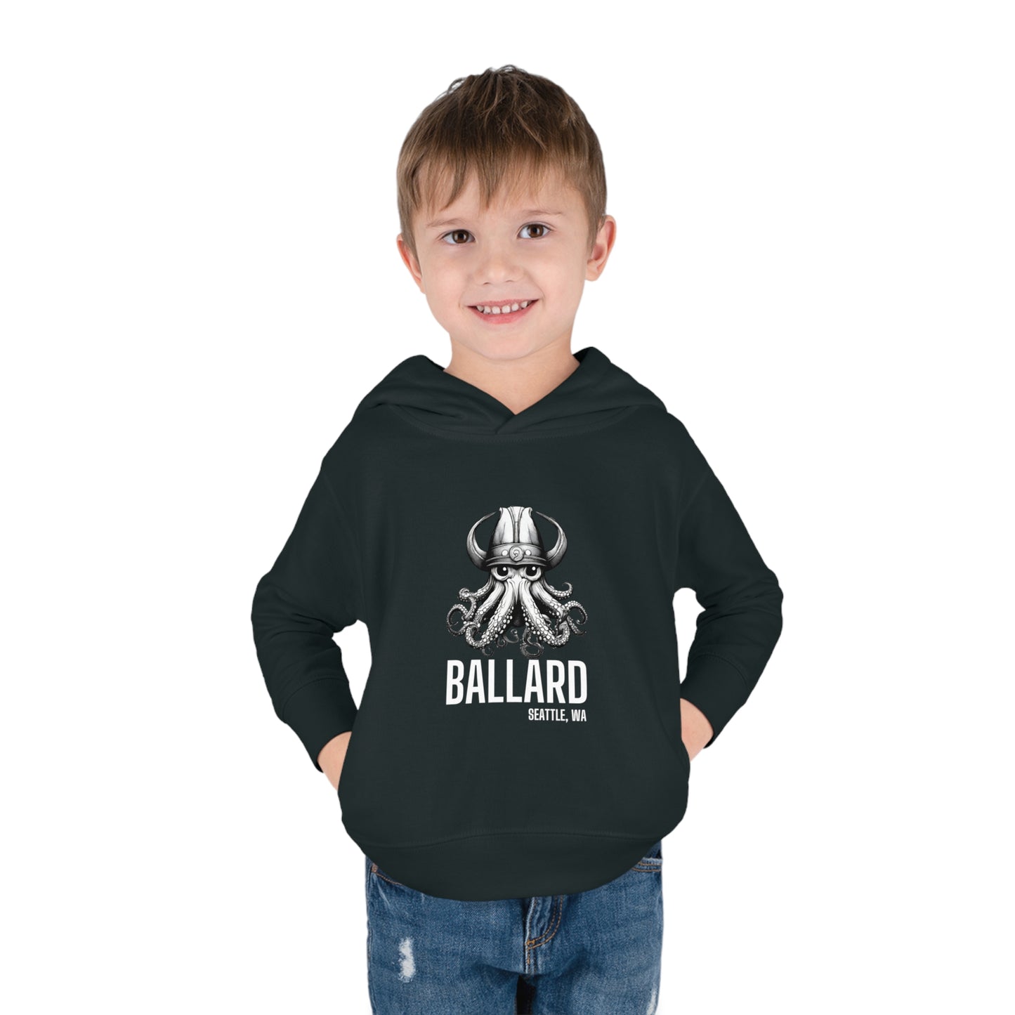 Ballard Octopus Toddler Pullover Fleece Hoodie