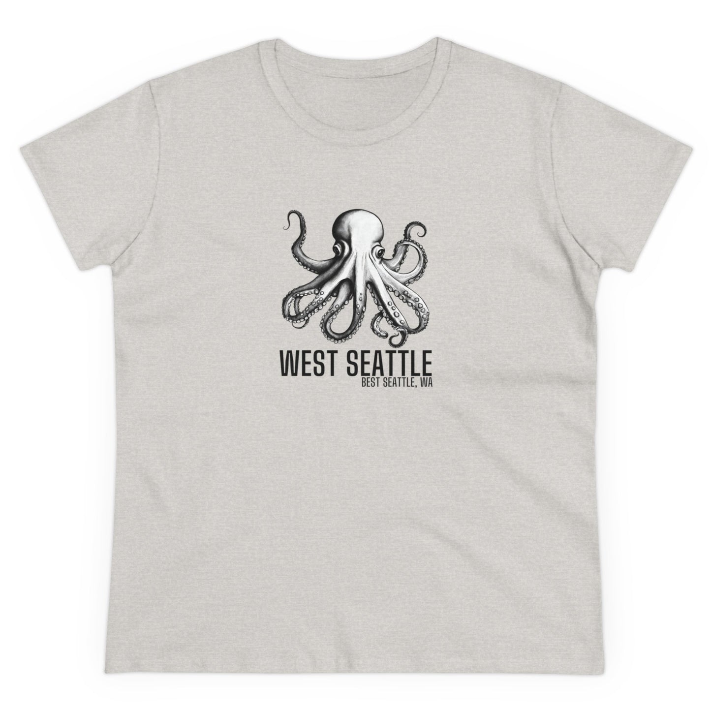 West Seattle Best Seattle Women's Midweight Cotton Tee