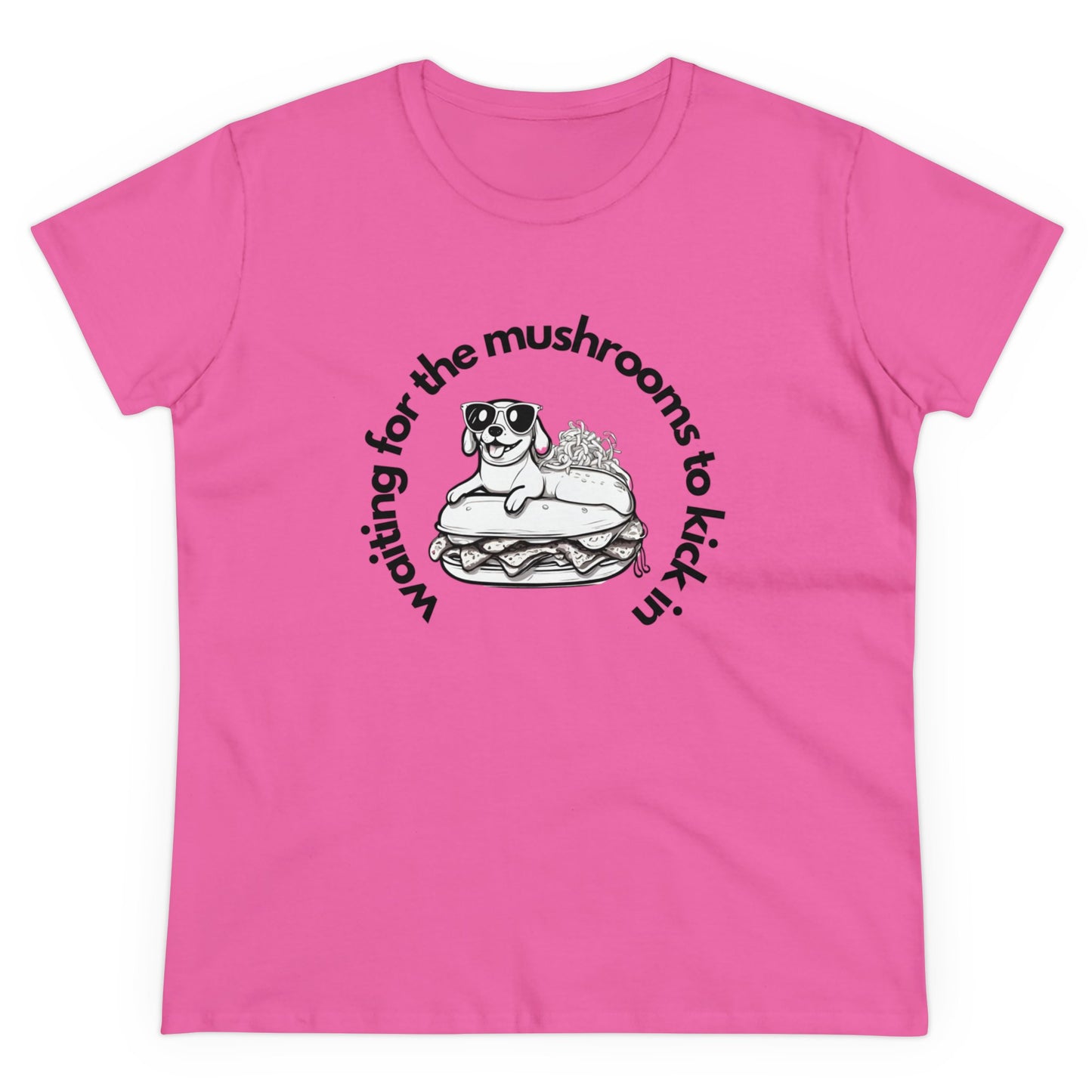 Waiting for the mushrooms Women's Midweight Cotton Tee