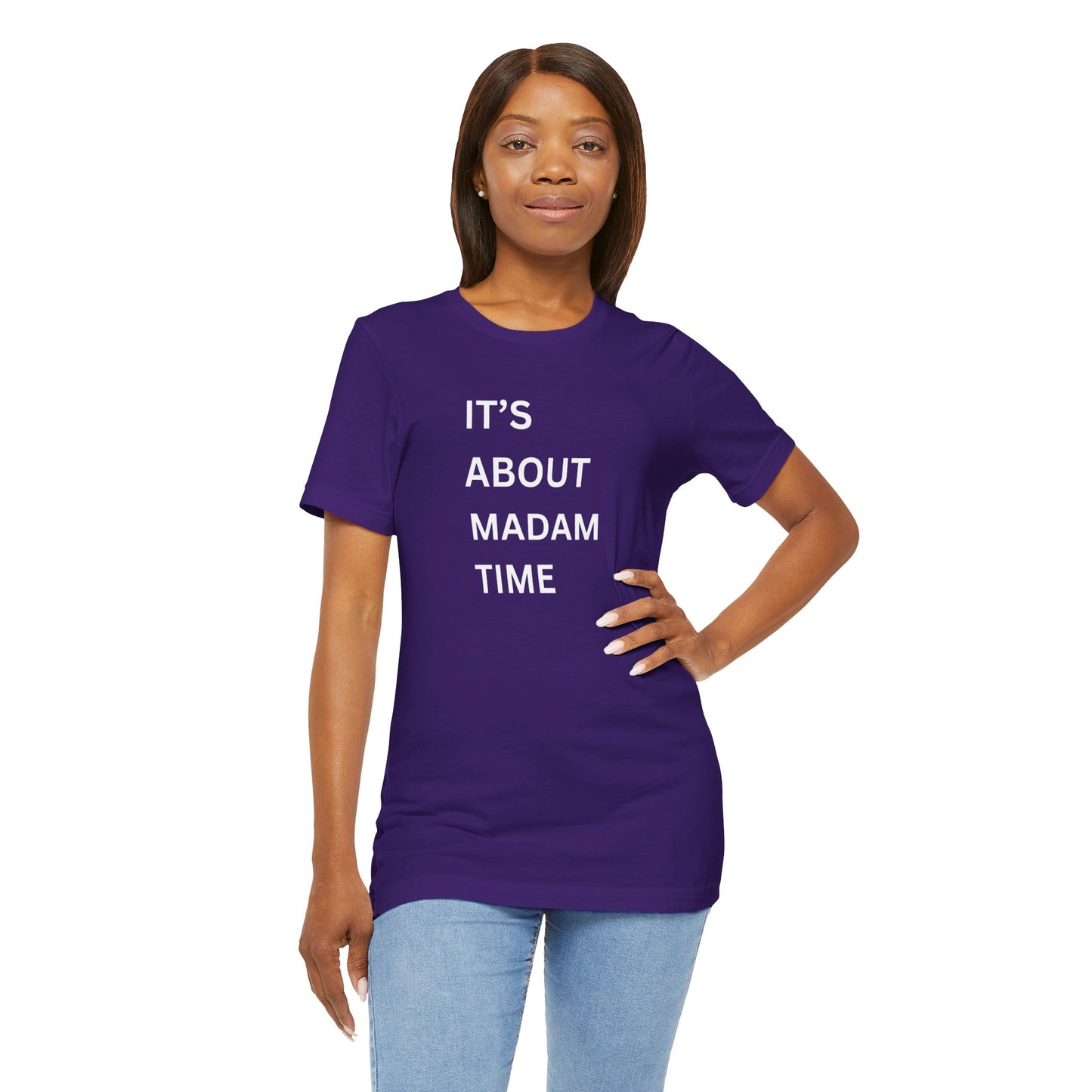 It’s About Madam Time Jersey Short Sleeve Tee