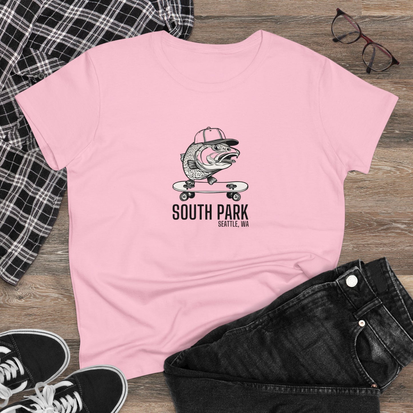 South Park Seattle Women's Midweight Cotton Tee