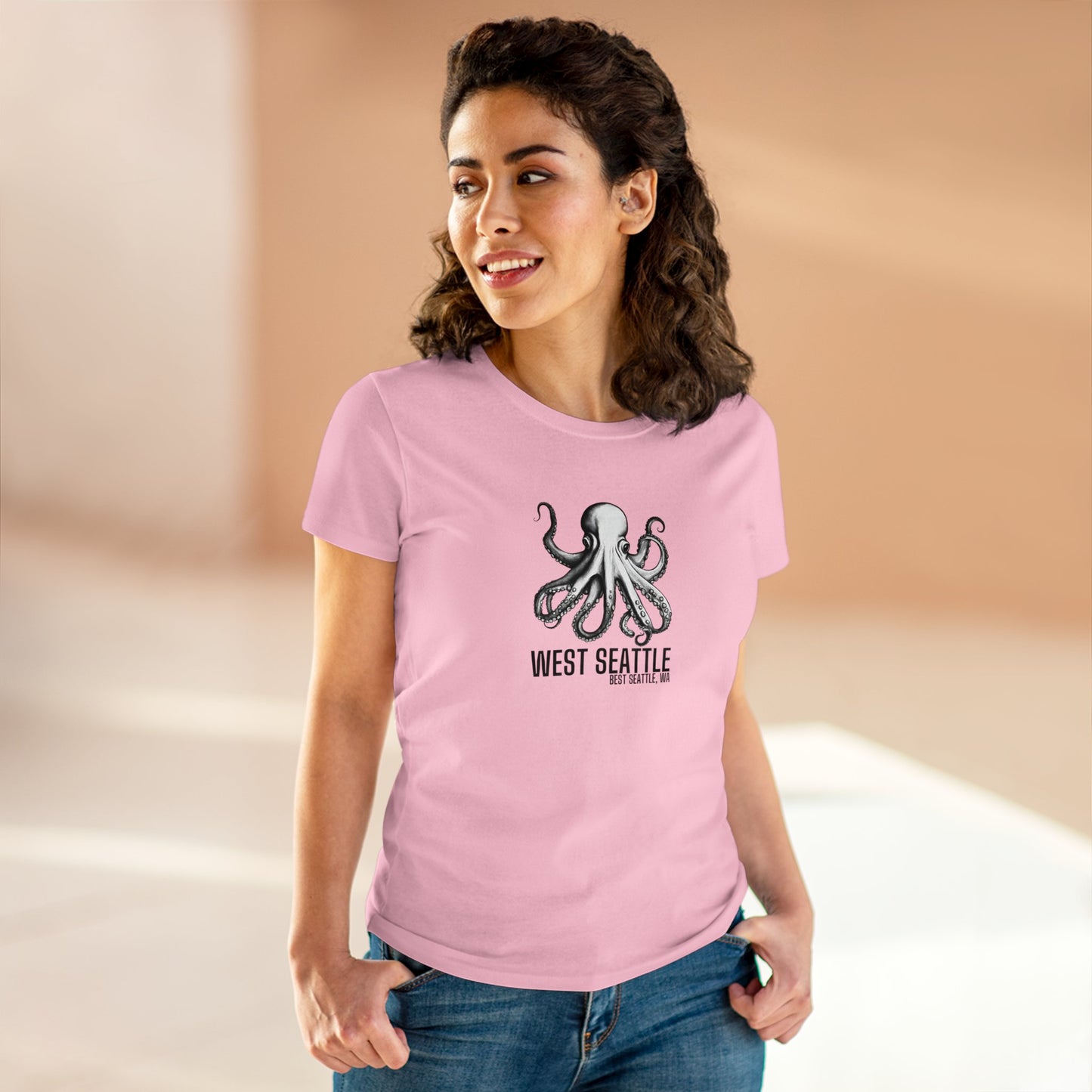 West Seattle Best Seattle Women's Midweight Cotton Tee