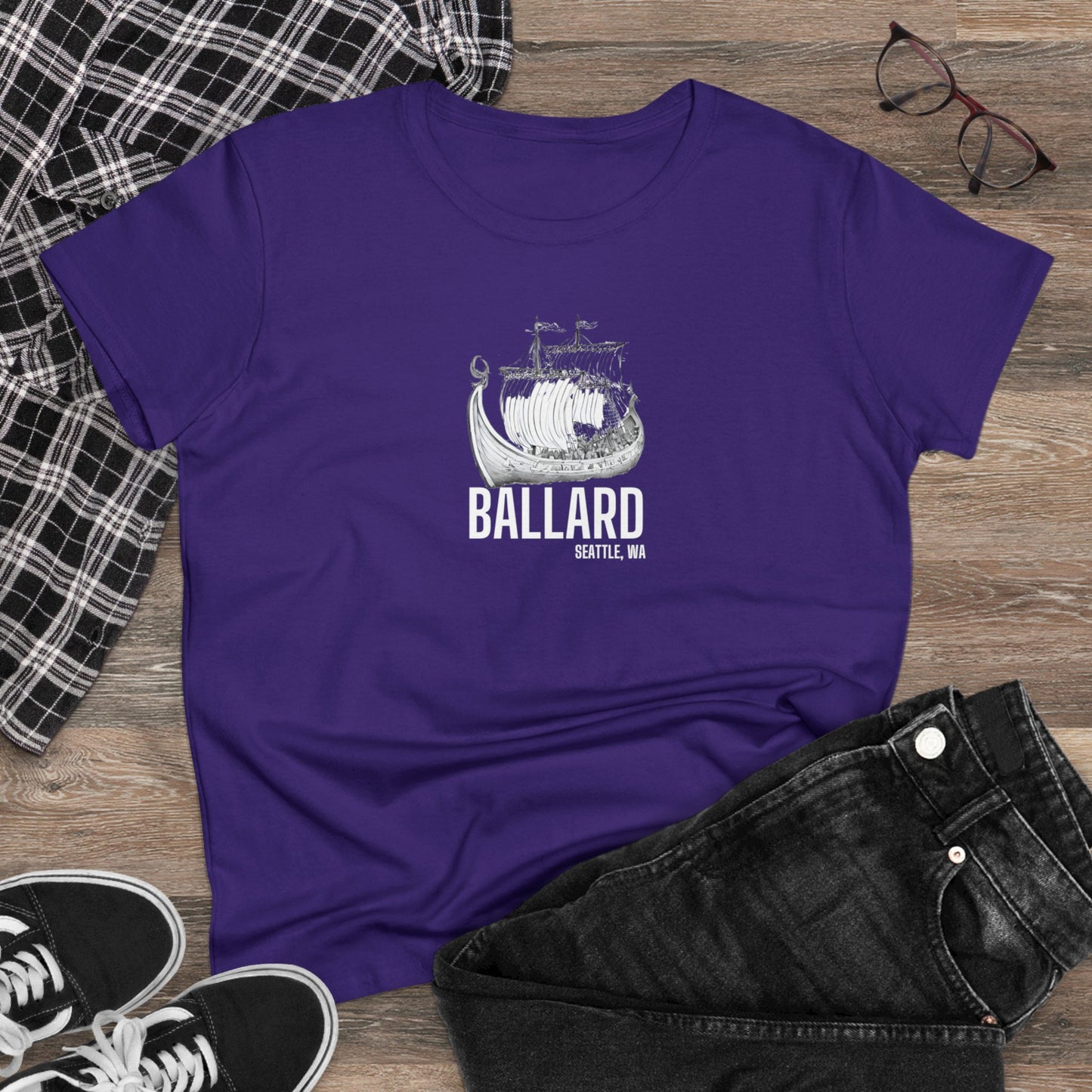 Ballard Seattle Women's Midweight Cotton Tee