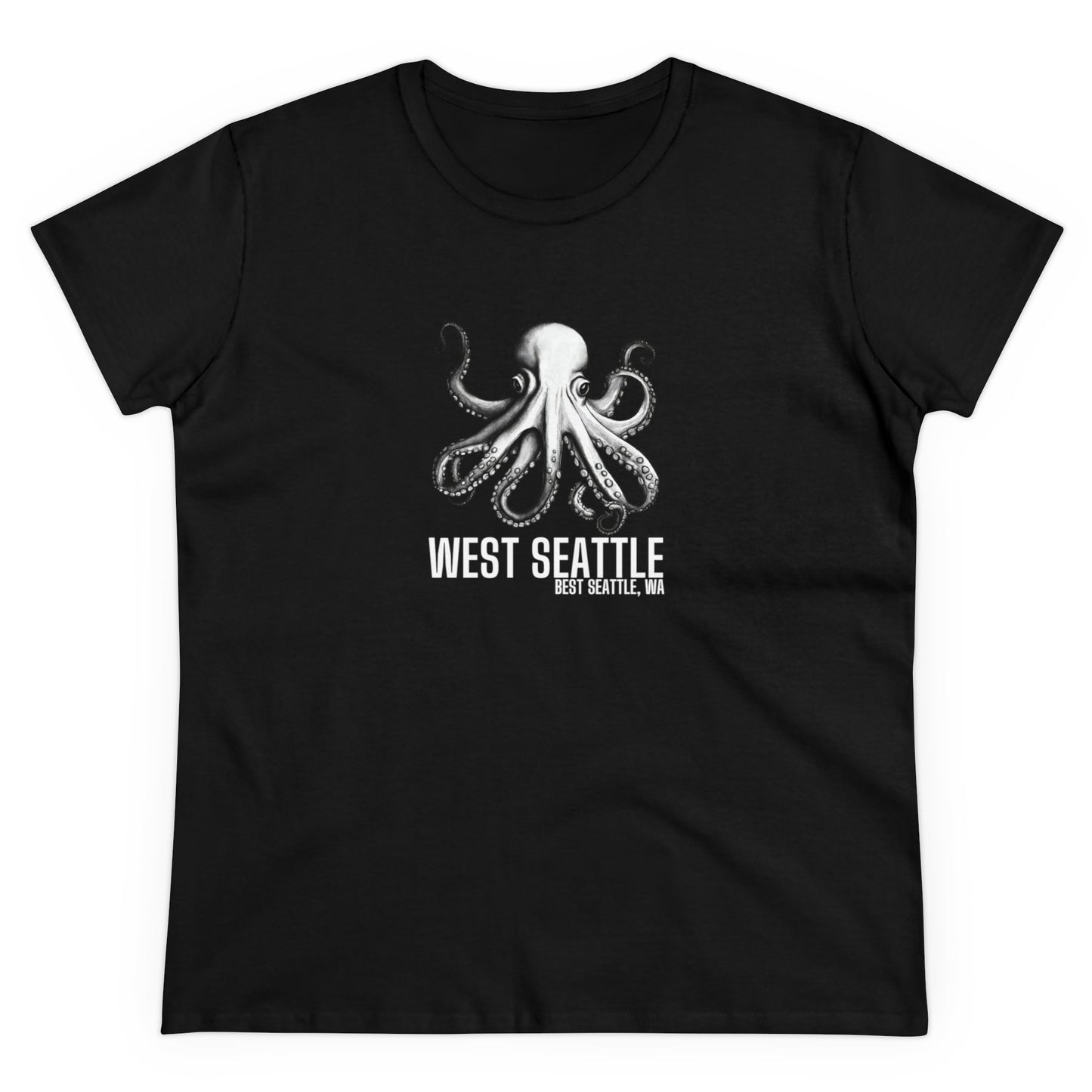 West Seattle Best Seattle Women's Midweight Cotton Tee