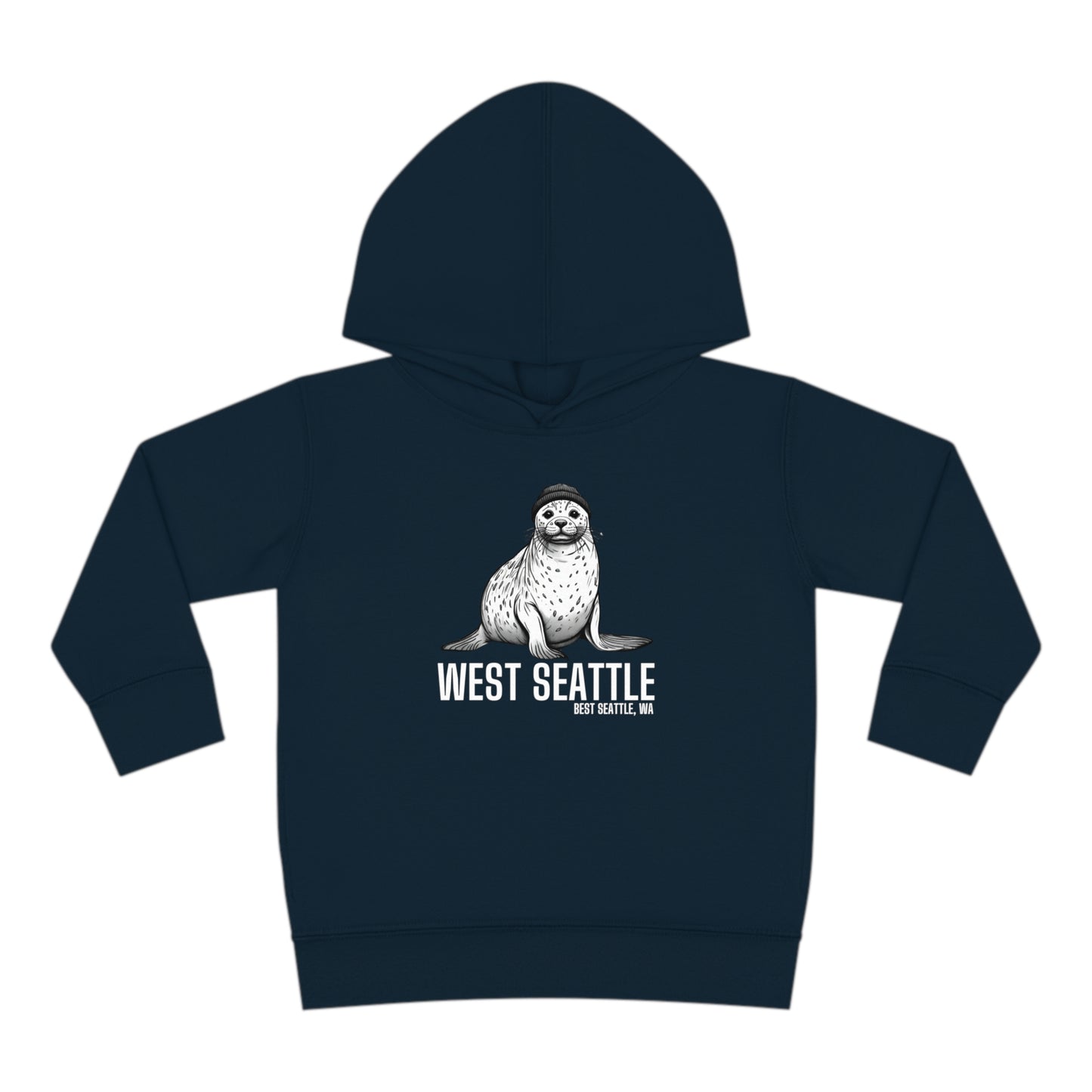 West Seattle Harbor Seal Toddler Pullover Fleece Hoodie