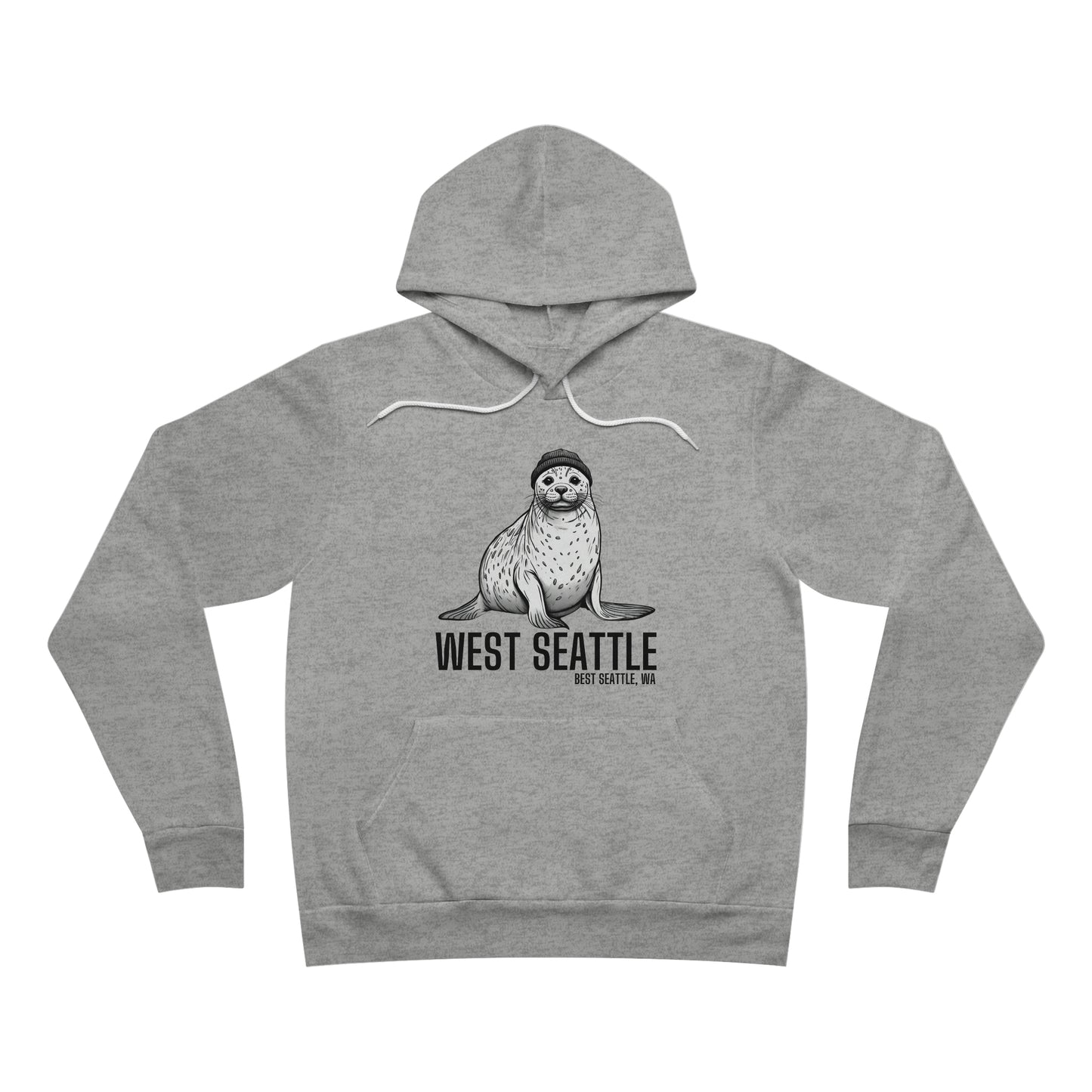 West Seattle Harbor Seal Unisex Sponge Fleece Pullover Hoodie