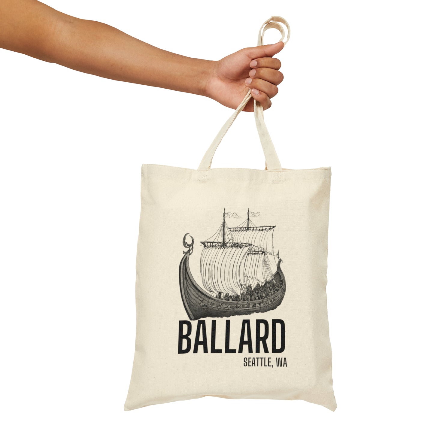 Ballard Seattle Cotton Canvas Tote Bag