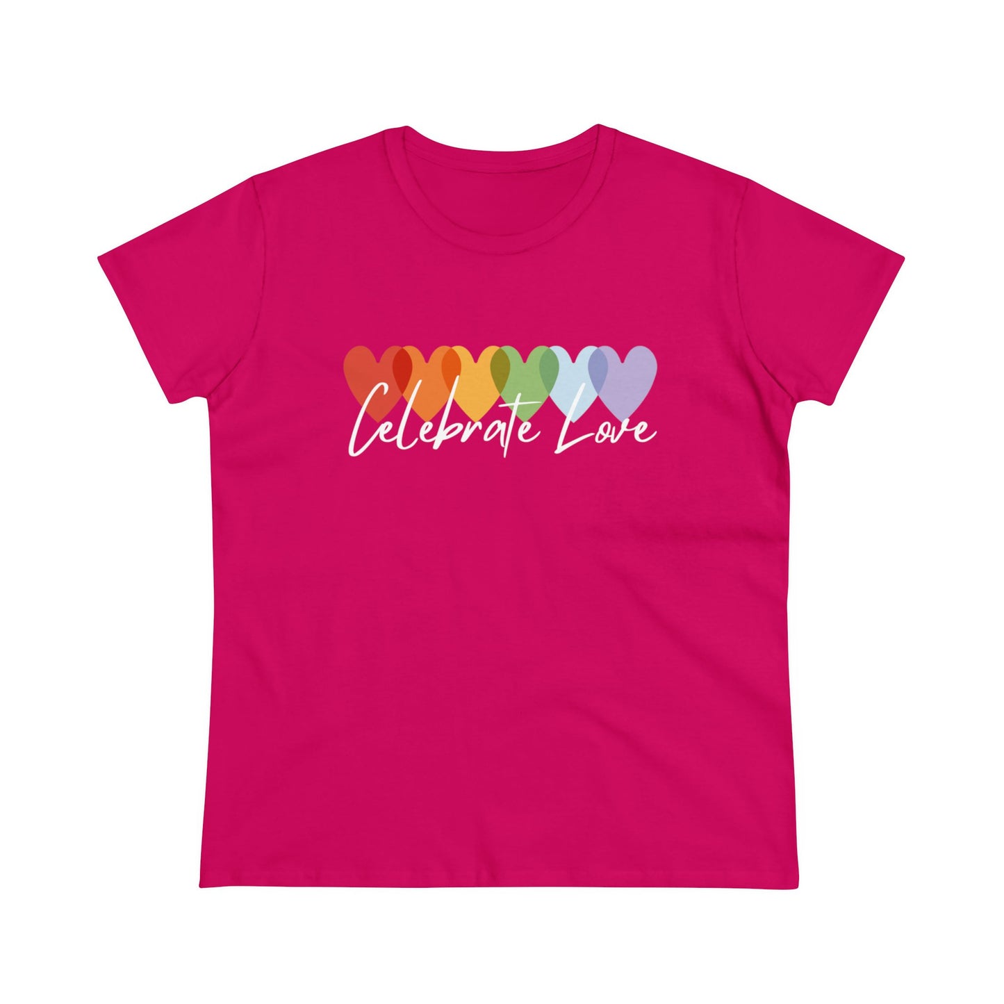 Celebrate Love Women's Midweight Cotton Tee