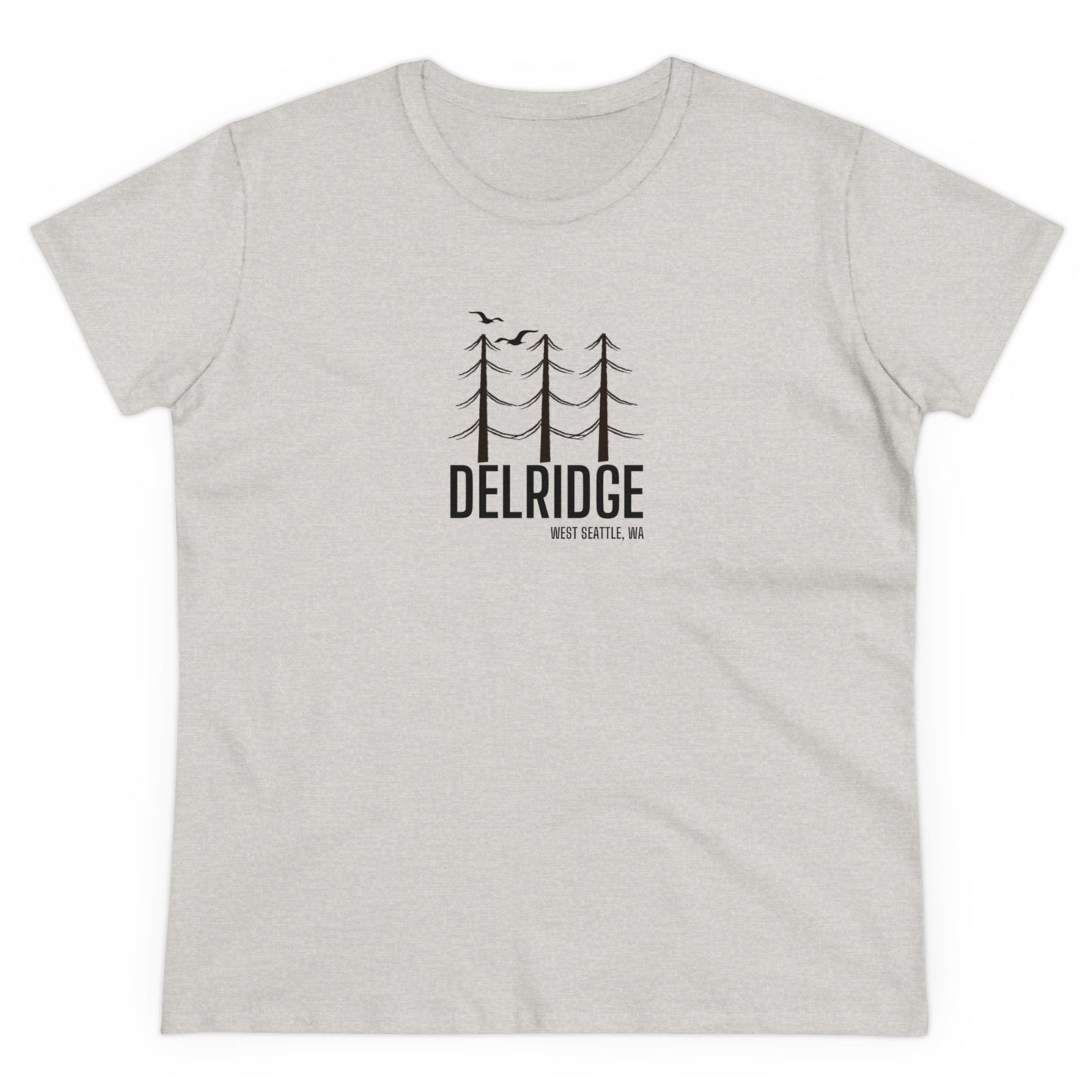 Delridge West Seattle Women's Midweight Cotton Tee