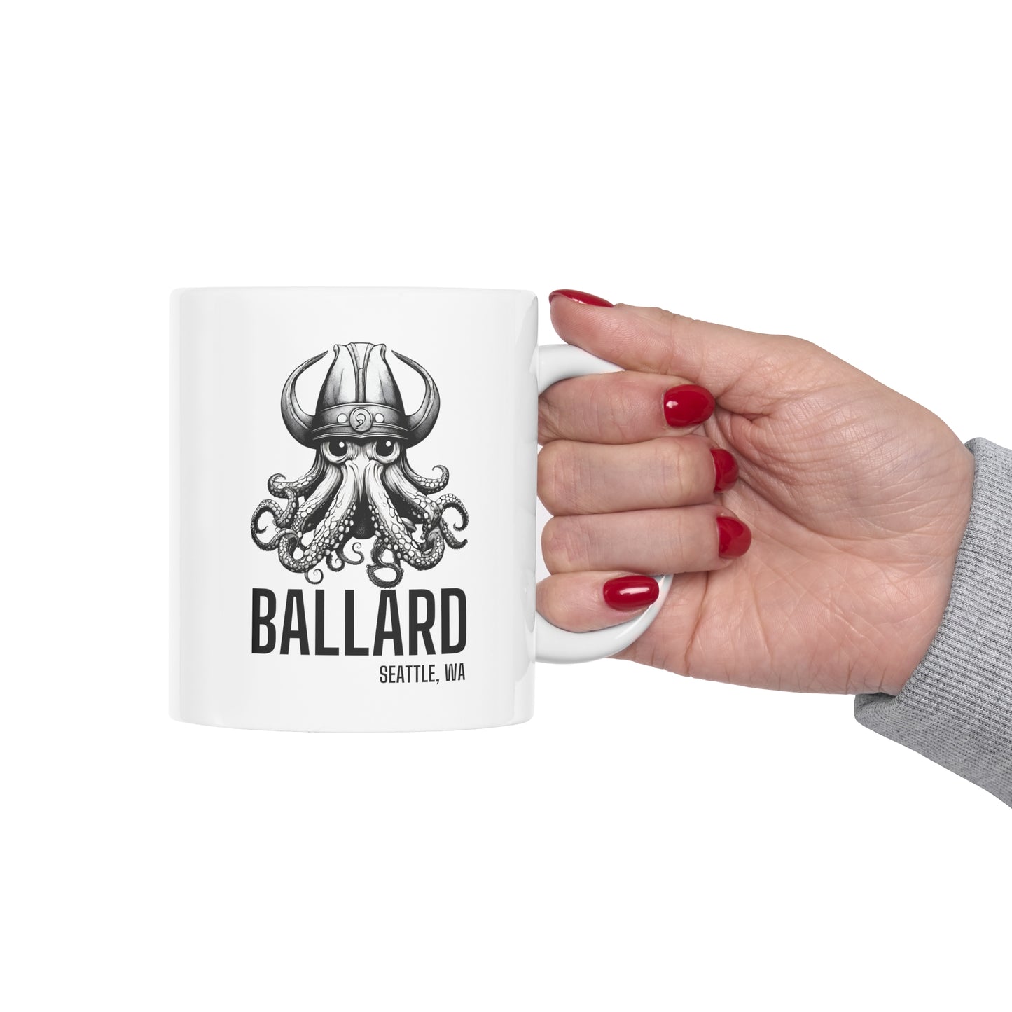 Ballard Octopus Ceramic Mug 11oz