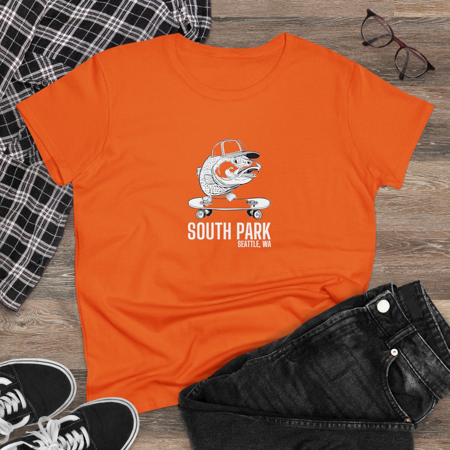 South Park Seattle Women's Midweight Cotton Tee