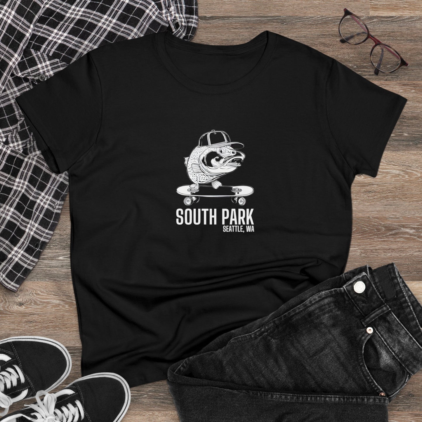 South Park Seattle Women's Midweight Cotton Tee