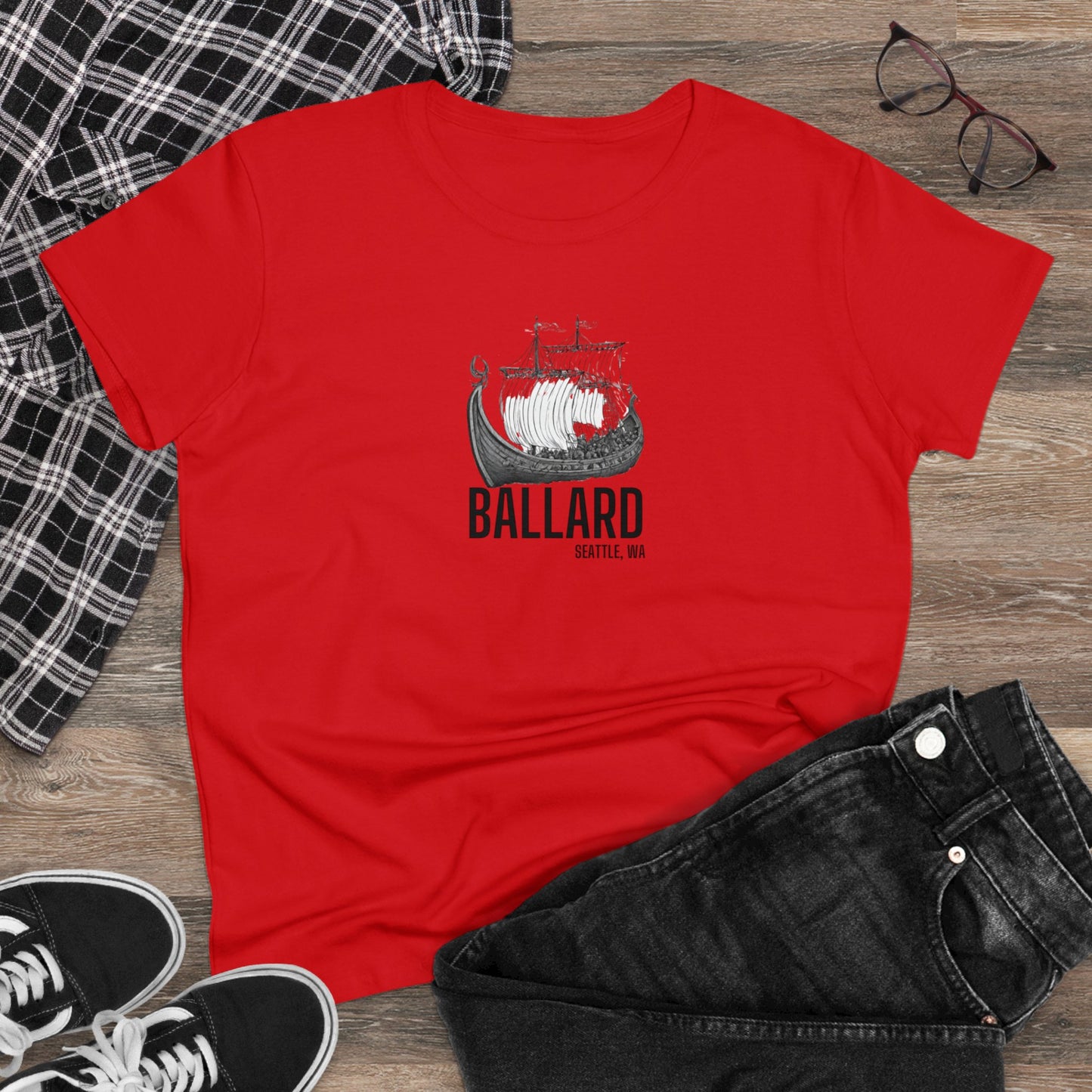 Ballard Seattle Women's Midweight Cotton Tee