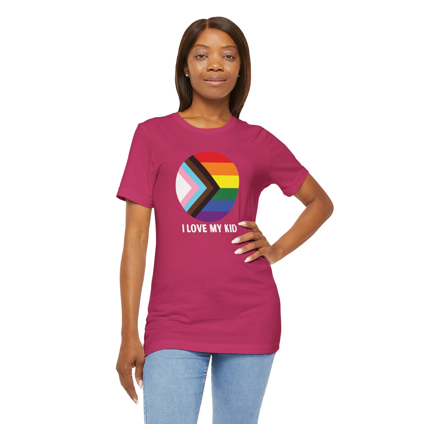 I Love My Kid Jersey Short Sleeve Tee