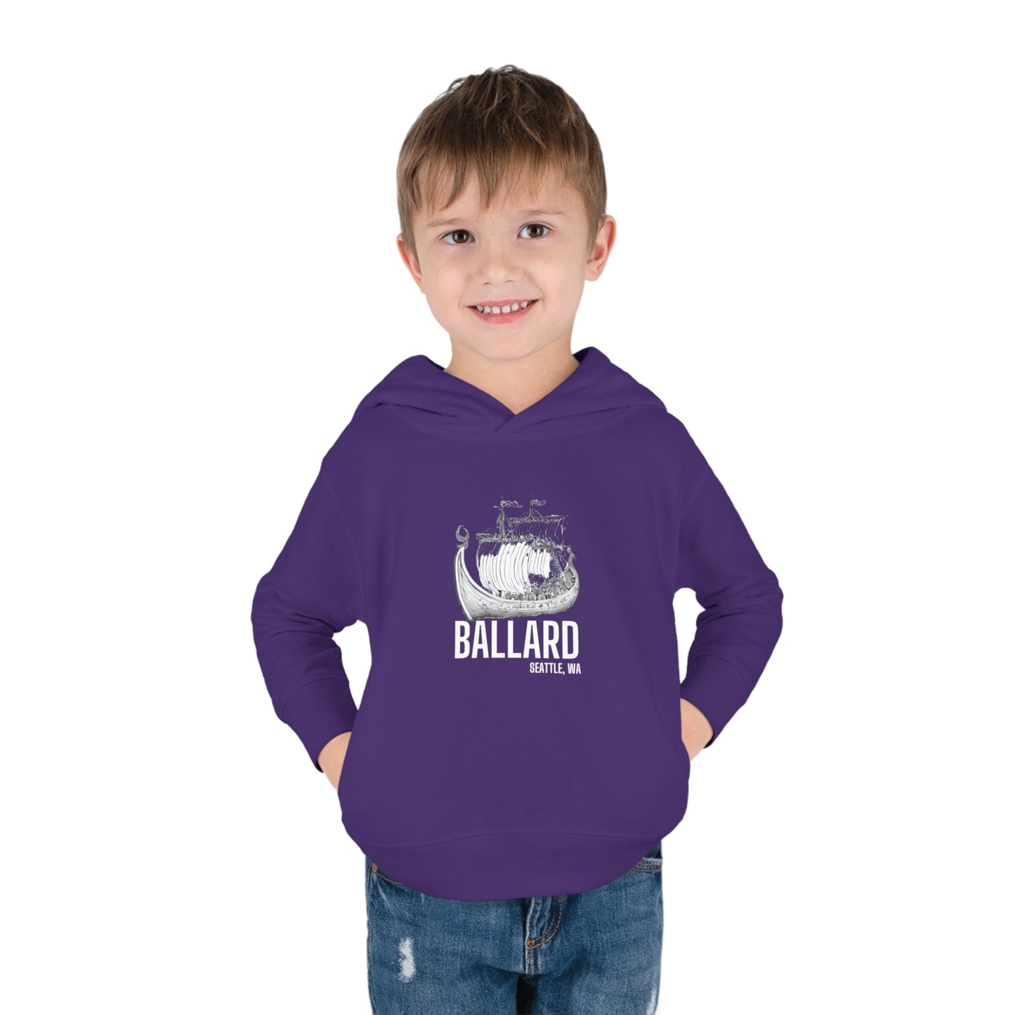 Ballard Seattle Toddler Pullover Fleece Hoodie