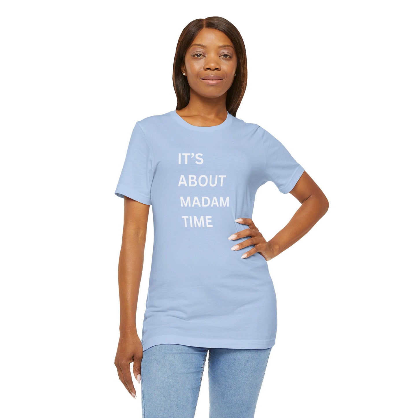 It’s About Madam Time Jersey Short Sleeve Tee