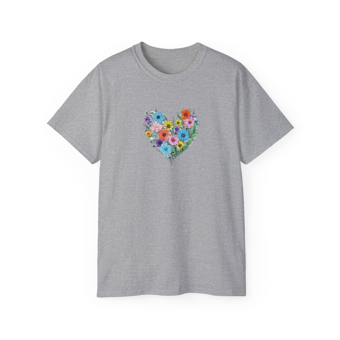 Floral Heart Men’s Ultra Cotton Tee