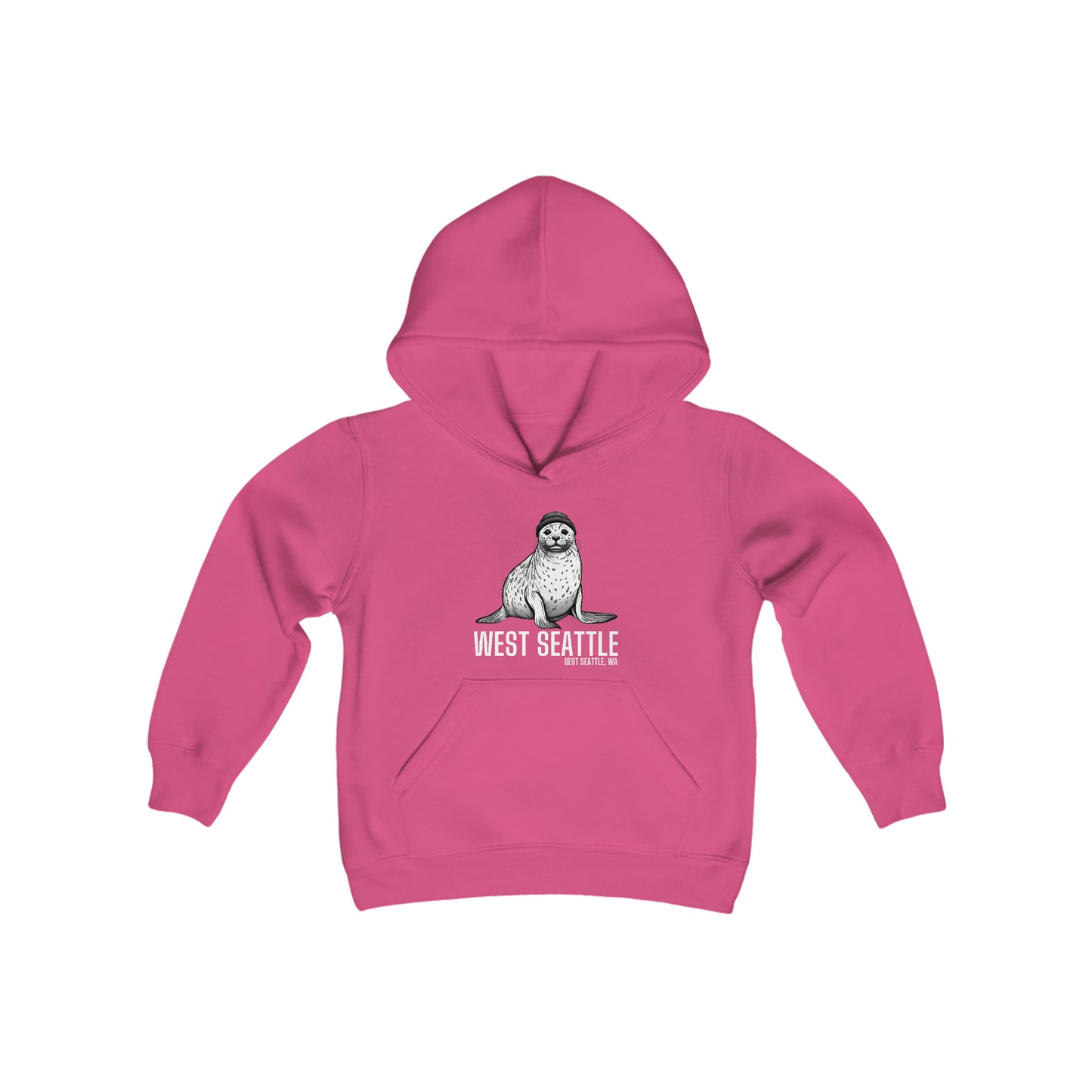 West Seattle Harbor Seal Youth Heavy Blend Hooded Sweatshirt