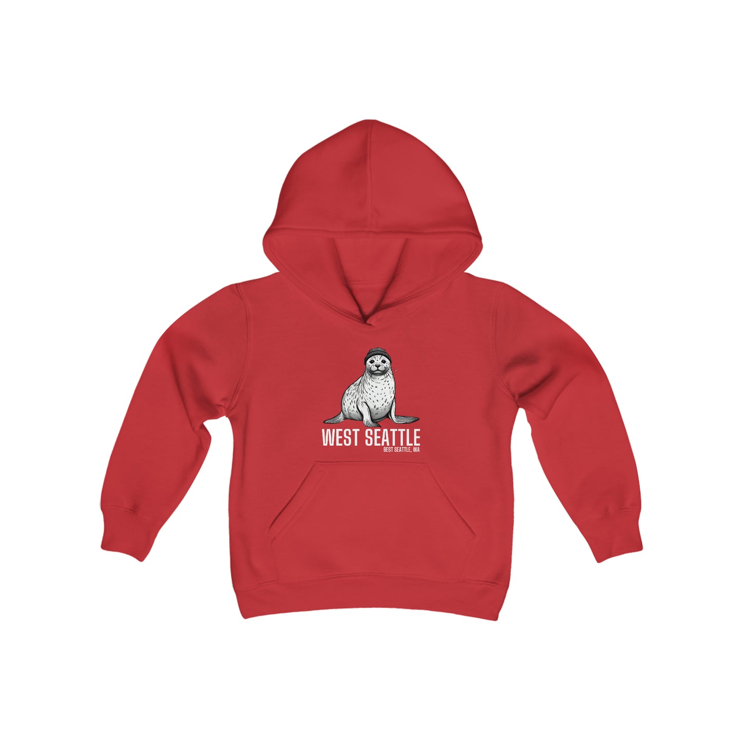 West Seattle Harbor Seal Youth Heavy Blend Hooded Sweatshirt