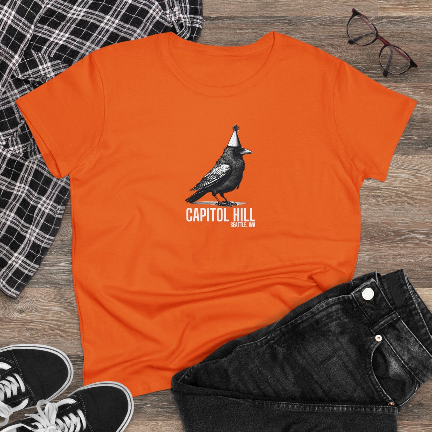 Capitol Hill Seattle Women's Midweight Cotton Tee