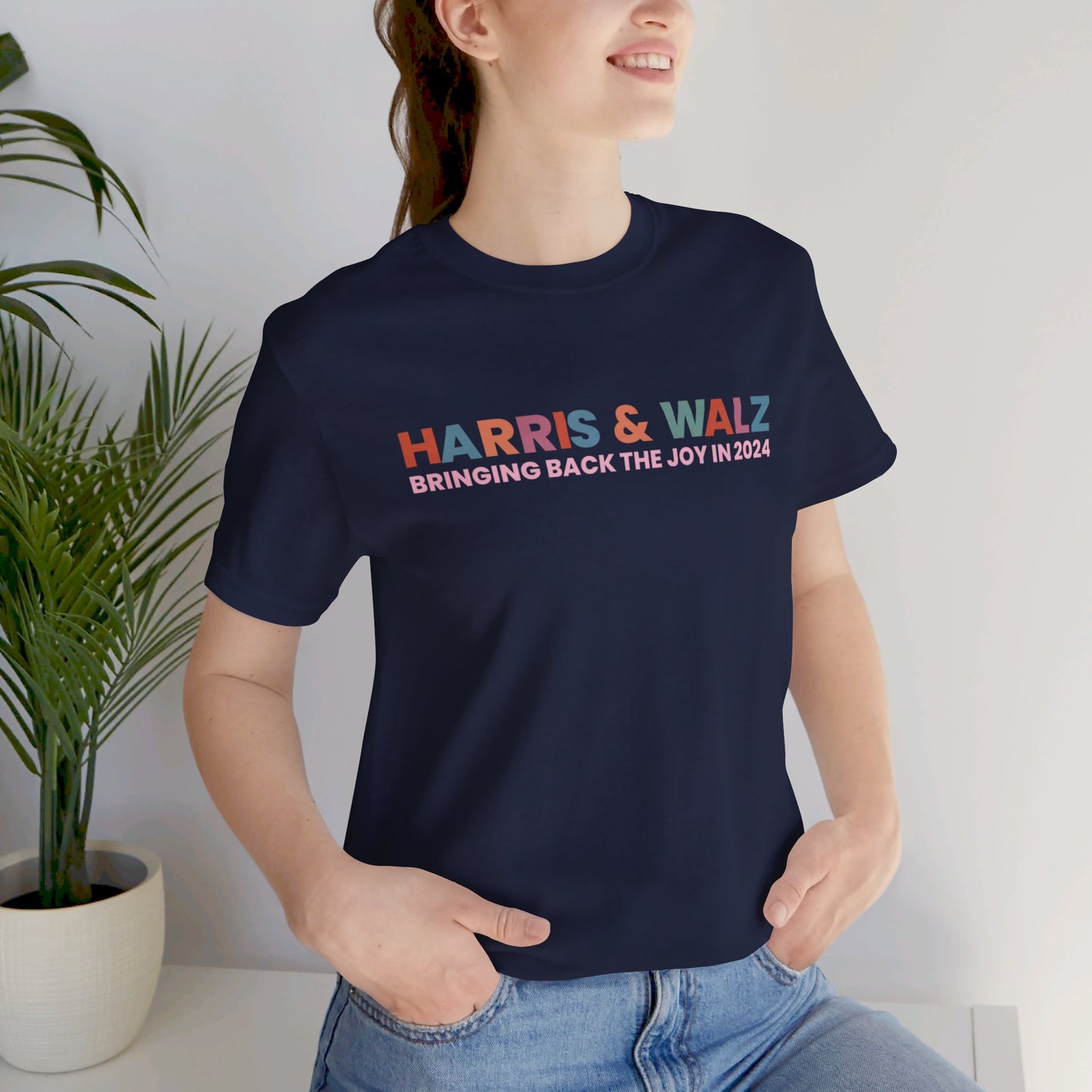 Harris and Walz Bringing Back the Joy Jersey Short Sleeve Tee