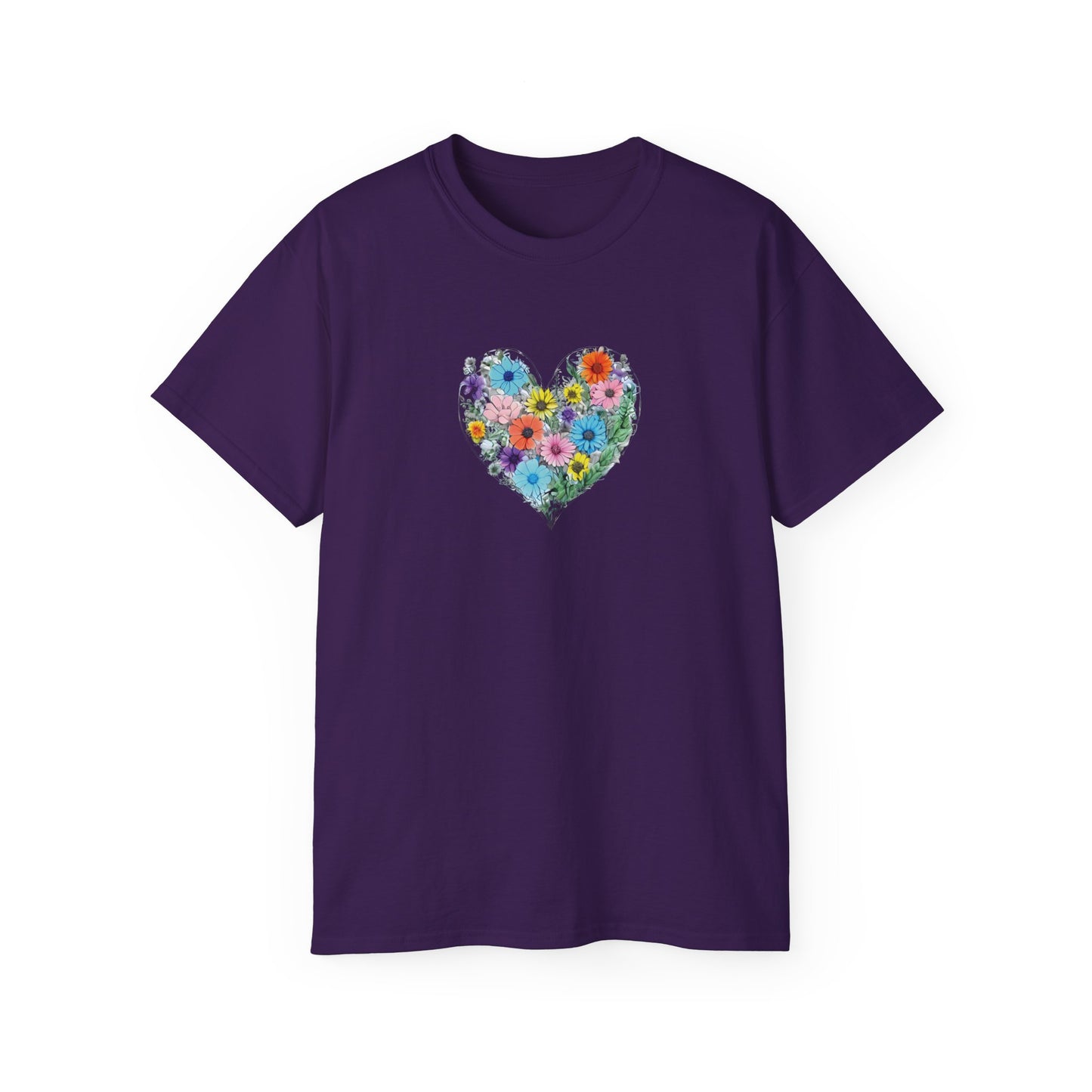 Floral Heart Men’s Ultra Cotton Tee