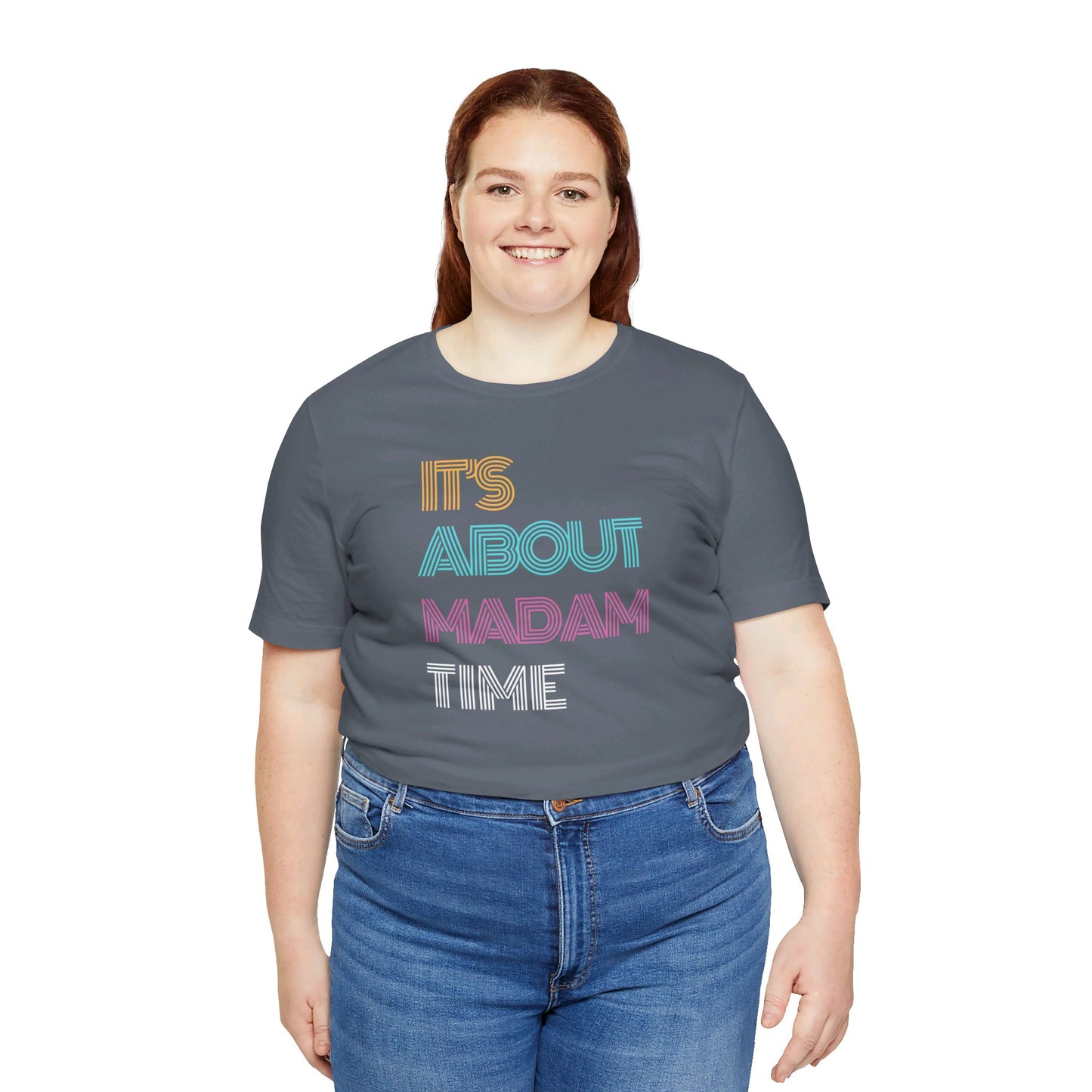 Neon It’s About Madam Time Jersey Short Sleeve Tee