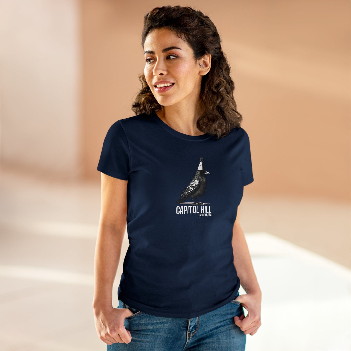 Capitol Hill Seattle Women's Midweight Cotton Tee