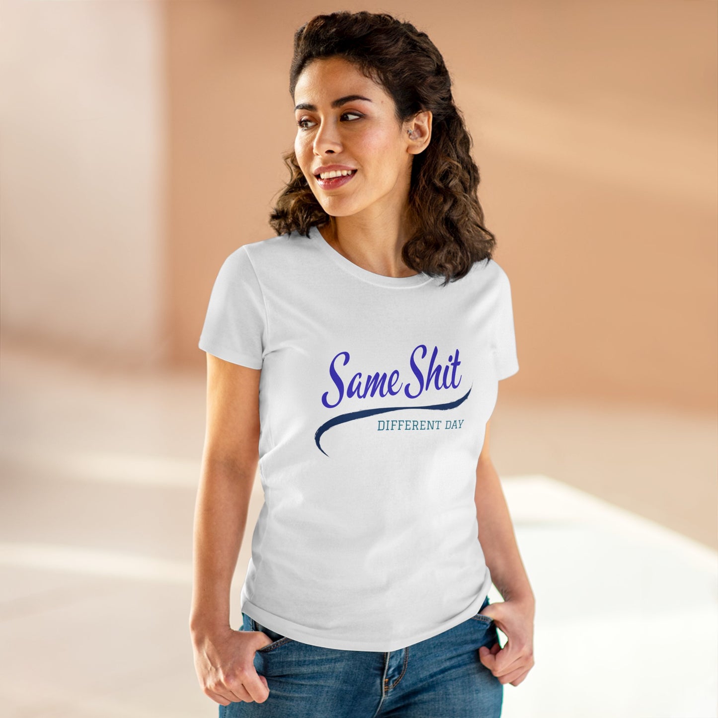 Same Shit Different Day Women's Midweight Cotton Tee