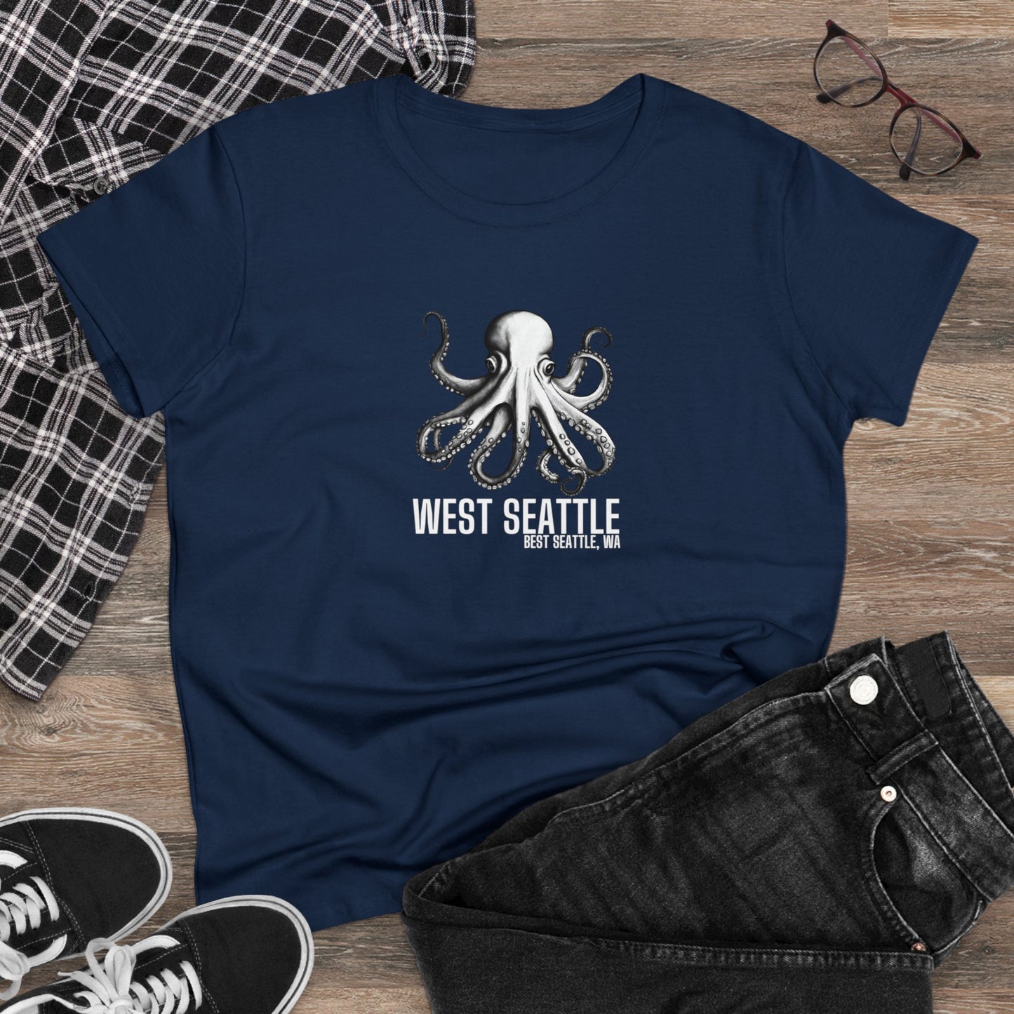 West Seattle Best Seattle Women's Midweight Cotton Tee