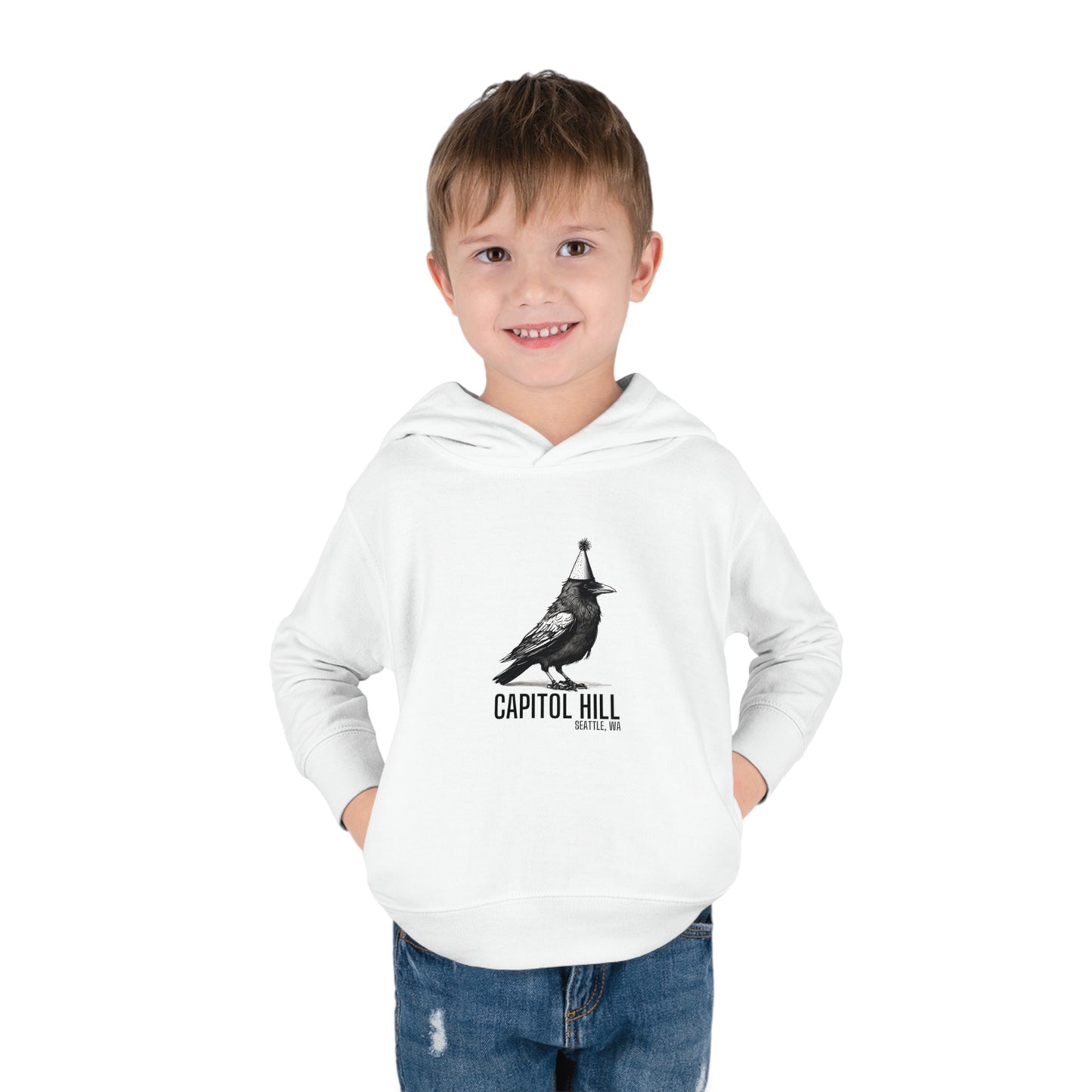 Capitol Hill Seattle Toddler Pullover Fleece Hoodie