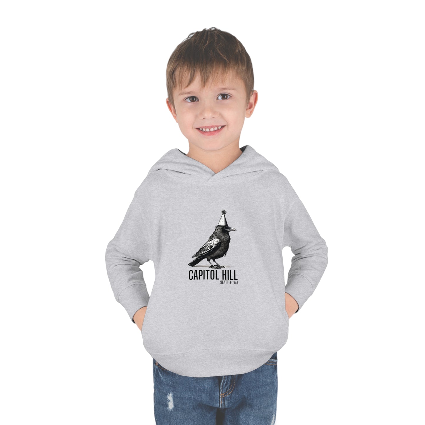 Capitol Hill Seattle Toddler Pullover Fleece Hoodie